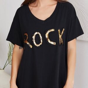 Venti6 ROCK T in Black NWT